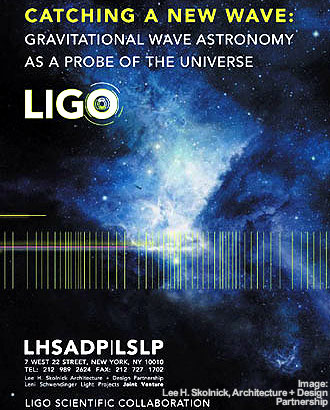 A picture of a design study, titled Catching A New Wave, for the LSC World Science Fair Display